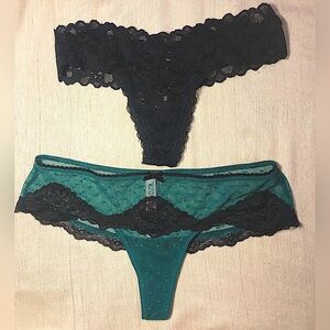 BNWT XS Victorias secrets 2 pairs lace panties